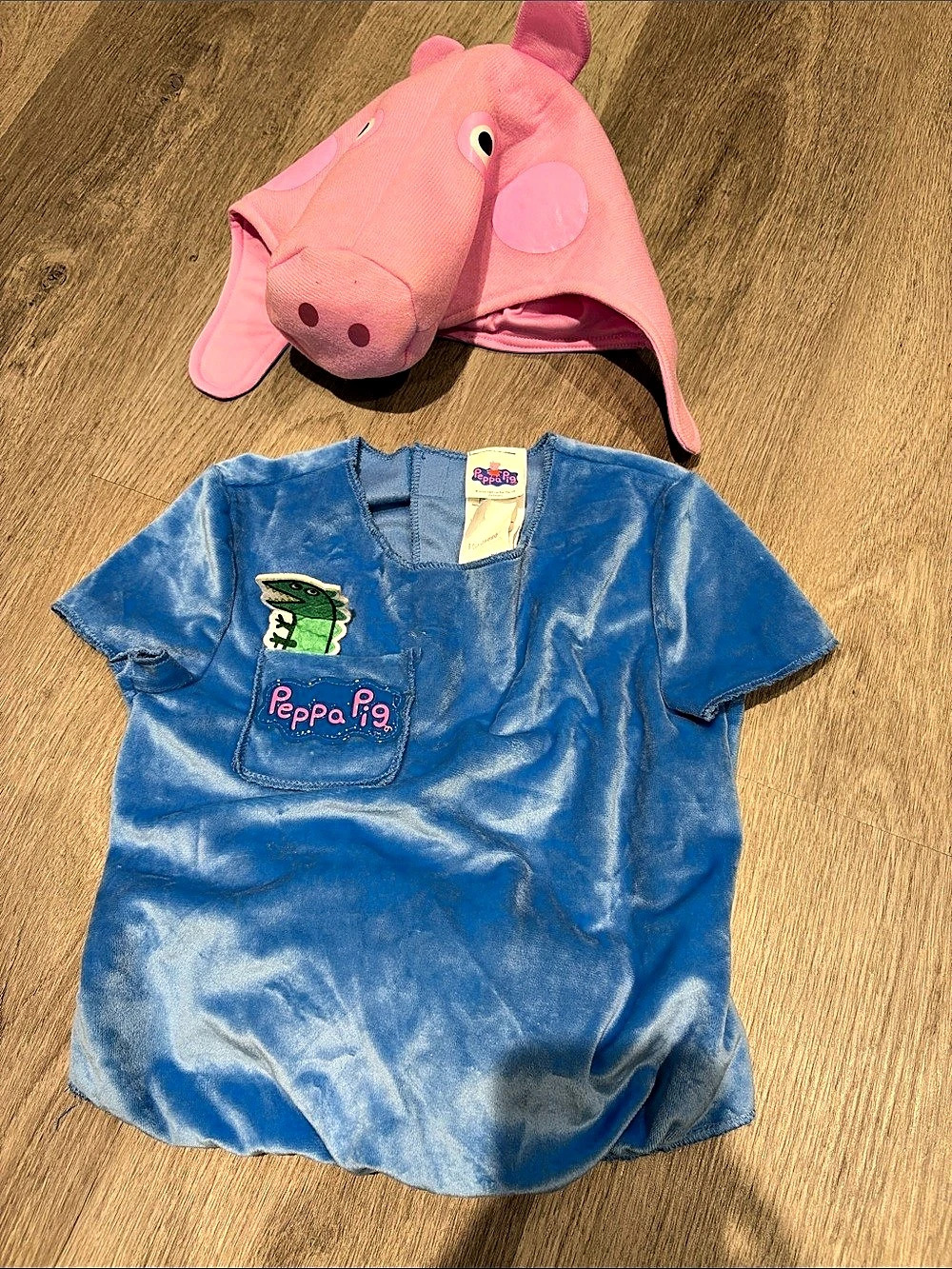 Peppa Pig George Pig Classic Costume Blue & Pink